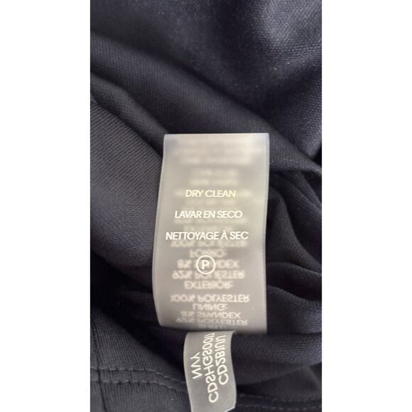 Calvin Klein Womens Scuba Sleeveless Evening Maxi Dress Size 16 Navy Blue New - Picture 11 of 11